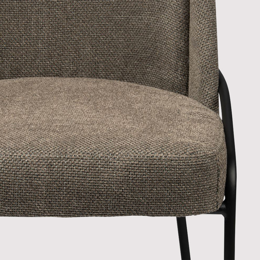 Dining chair Fjord Dark Brown (set of 2)