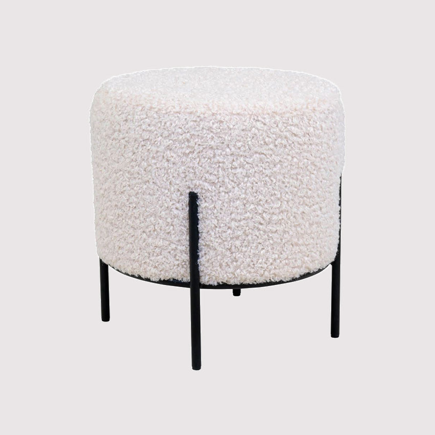 Pouffe Alford White